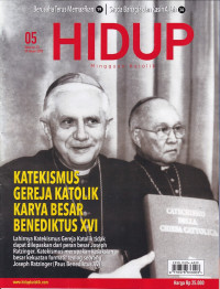 Image of HIDUP 05/29 Januari 2023: KATEKISMUS GEREJA KATOLIK KARYA BESAR BENEDIKTUS XVI