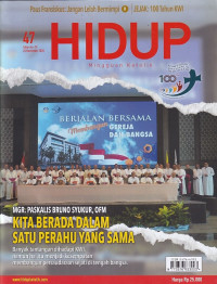 Image of HIDUP 47/24 November 2024: KITA BERADA DALAM SATU PERAHU YANG SAMA
