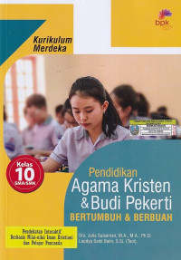 Image of Pendidikan Agama Kristen dan Budi Pekerti SMA/SMK Kelas X