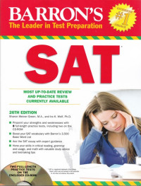 Image of SAT: MOST UP-TO-DATE REVIEW AND PRACTICE TESTS CURRENTLY AVAILABLE (CD INCLUDED)
