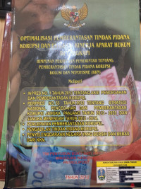 Image of OPTIMALISASI PEMBERANTASAN TINDAK PIDANA KORUPSI DAN EVALUASI KINERJA APARAT HUKUM