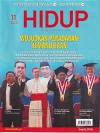 Image of HIDUP 11/12 Maret 2023: WUJUDKAN PERADABAN KEMANUSIAAN