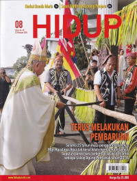 Image of HIDUP 08/23 Februari 2025: Terus Melakukan Pembaruan